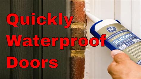 door waterproof seal|how to waterproof door threshold.